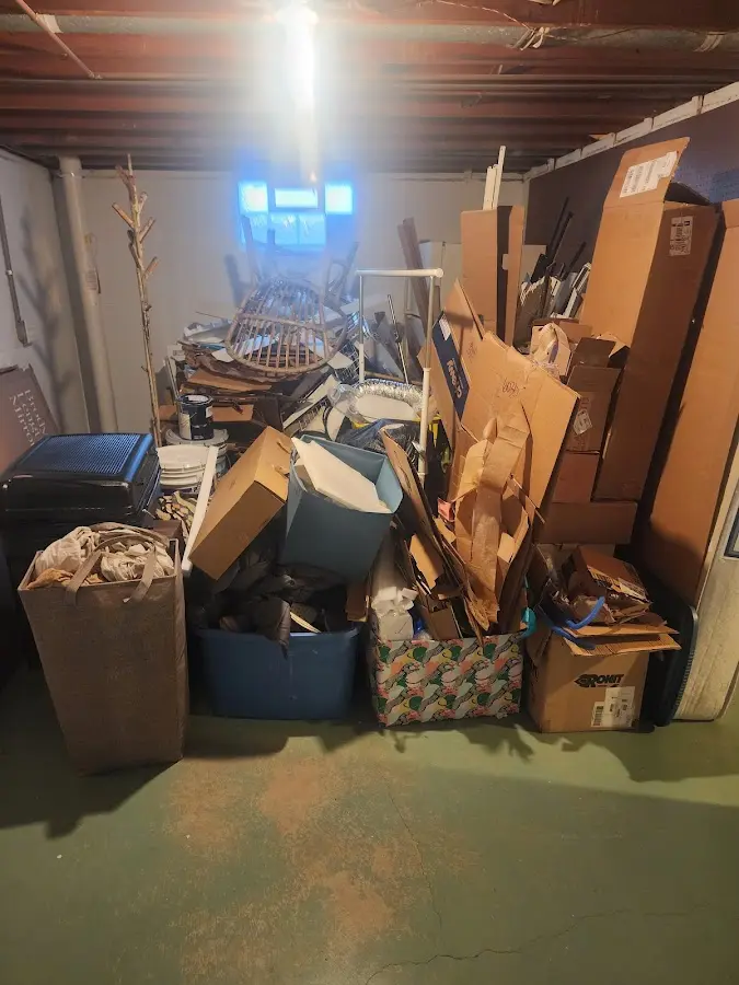 Roll-off dumpster container at job site for 40 Yard Dumpster Rental in Wantage